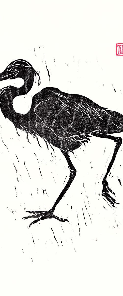 'Heron' by Tilly Print