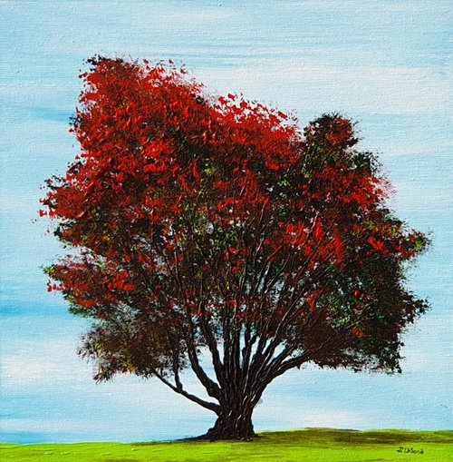 Red Tree by Daniel Urbaník