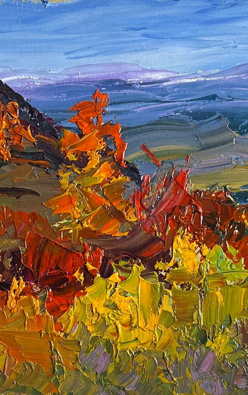 Golden Mountain Fields by Boris Serdyuk