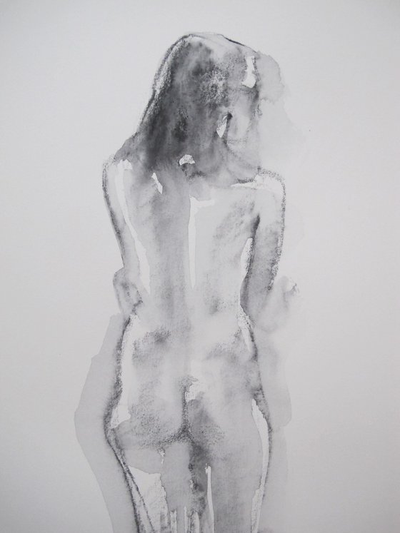 Standing female nude