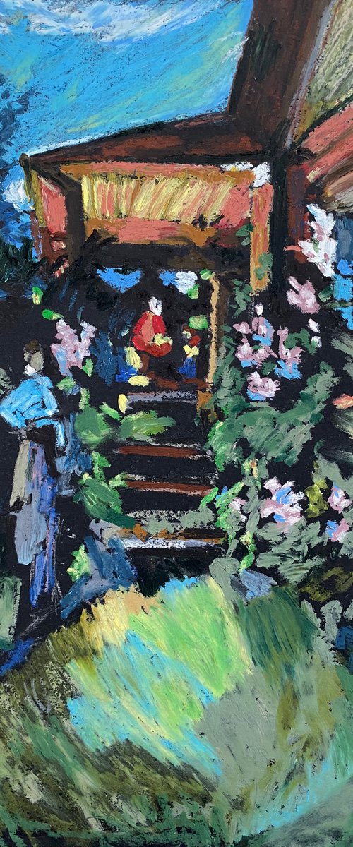 Copy of Konstantin Korovin “Summer evening on the porch” by Alla Semenova