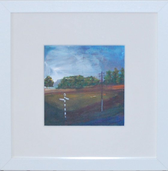 Crossroads - Impressionist Realistic Landscape in British Countryside