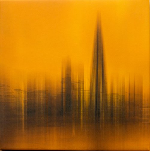 Abstract London: The Shard - Canvas Ready To Hang 12" x 12 Limited Edition #1/10 by Graham Briggs