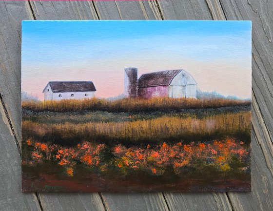 Early Morning Barn