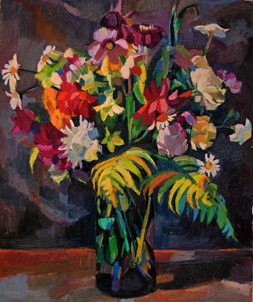 Floral dream / 30 x 25  x 0.3 cm by Maja Đokić Mihajlović