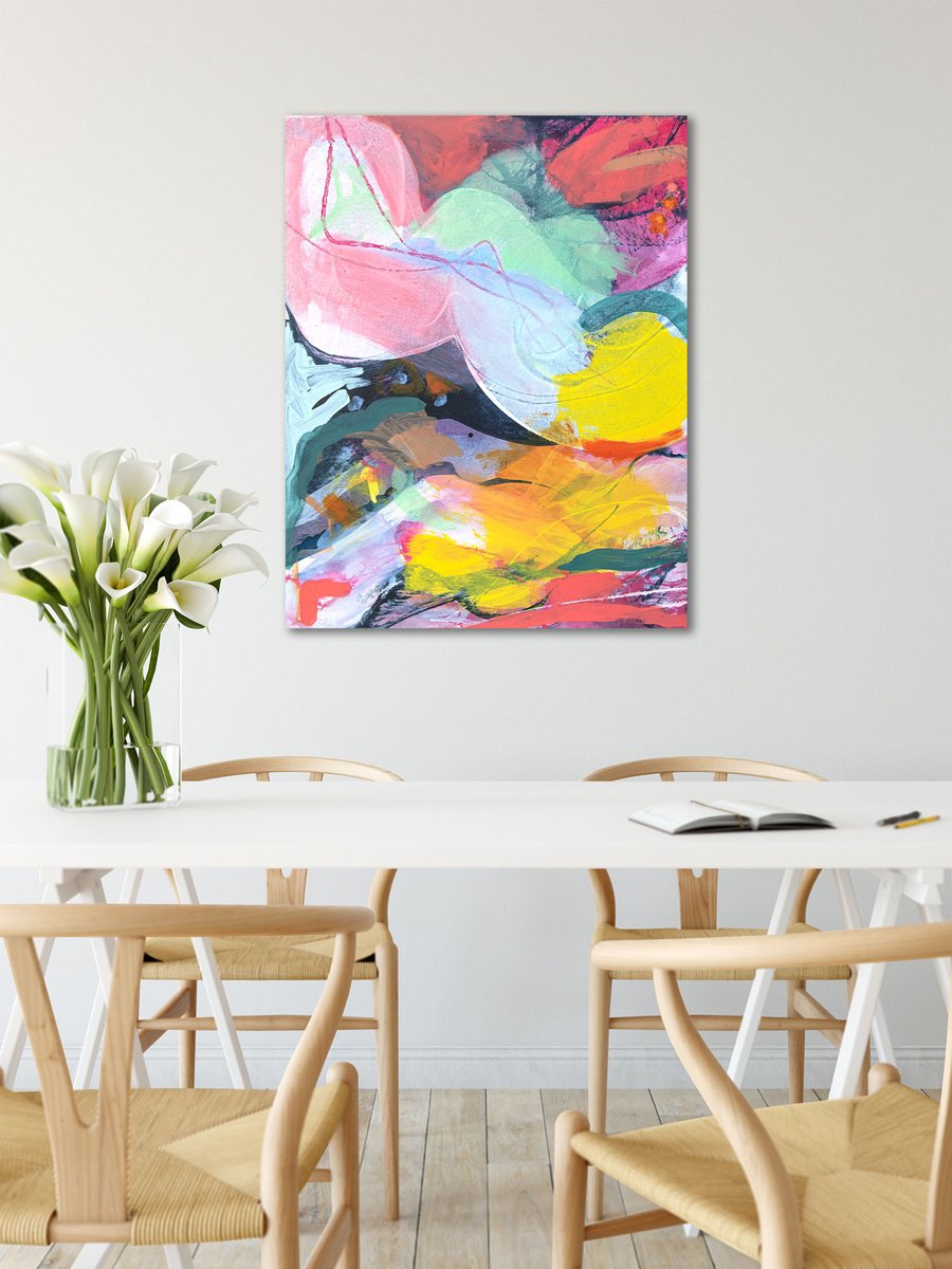 Rainbow Splash By Suzie Cumming, 31 X 39, Artwork For Sale On Artfinder