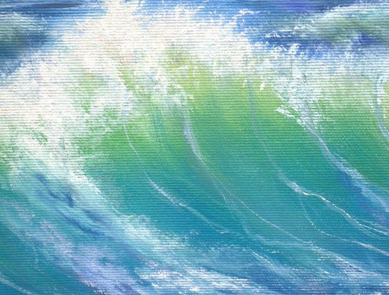 Blue sea waves