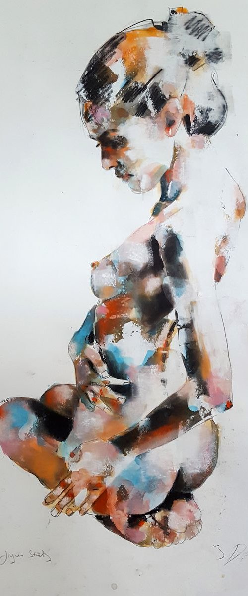 5-18-18 figure study by Thomas Donaldson