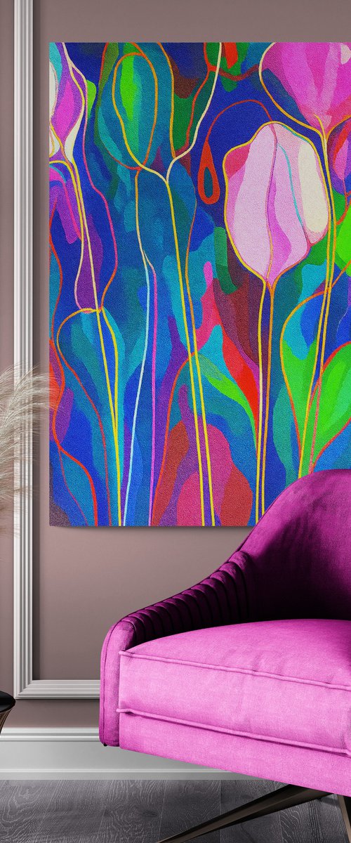 Jazz Style Flowers #4 by V+V Kniazievi