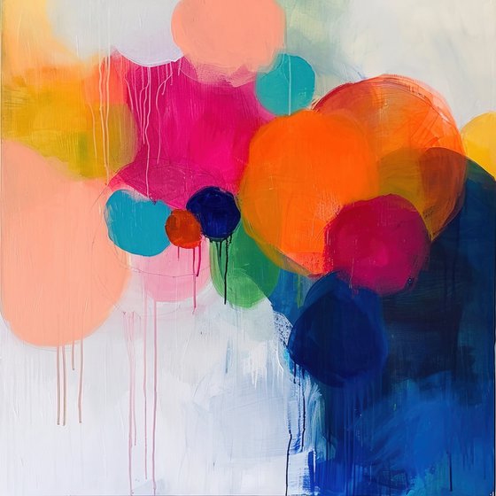 Painting of bold and bright circles 2901245