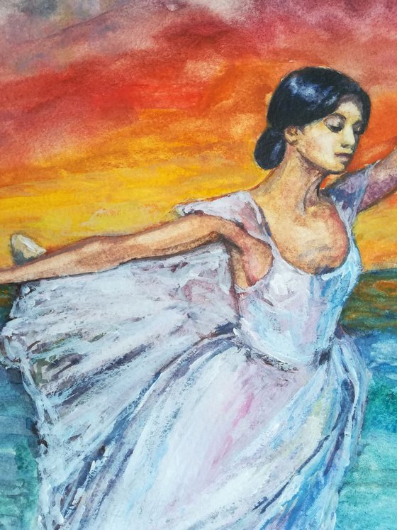 Seascape with Ballerina