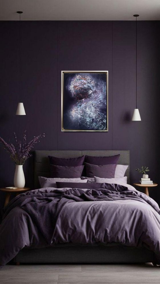 Dark gothic purple angel
