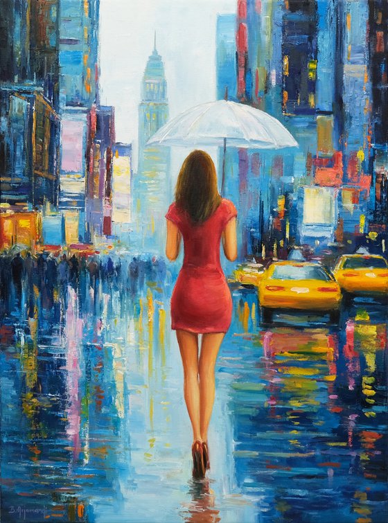 She Walks Through Manhattan