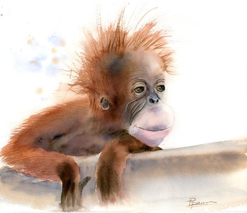 The monkey by Olga Shefranov (Tchefranov)