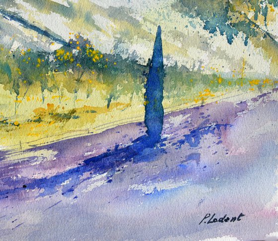 In tuscany -watercolor