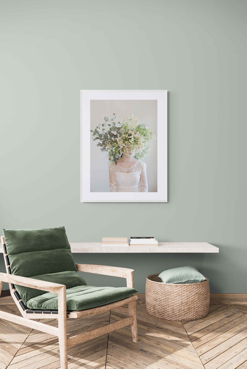 Photorealistic Portrait Photograph By Ziesook You, 24 X 32", Scent Of Spring 02152021, Original Artwork