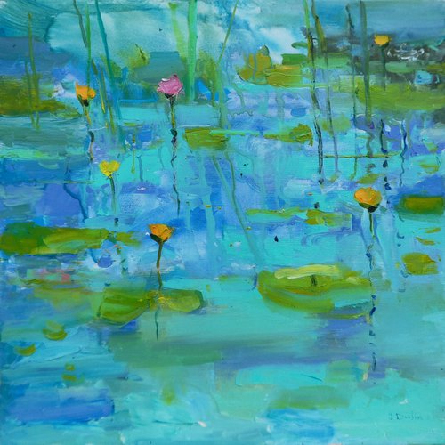 "  water lilies " by Yehor Dulin