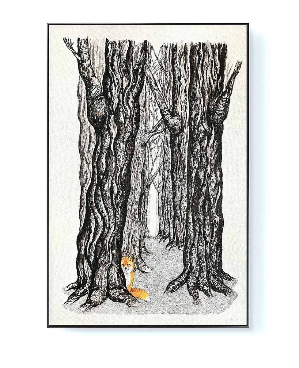 Illustrative Watercolour , I Robbed The Woods Ii By Marian Gorin, 15 X 22, Artwork For Sale On Artfinder