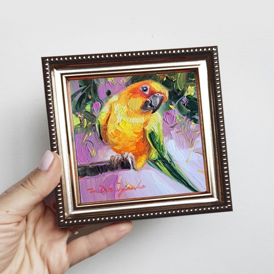 Parrot bird painting