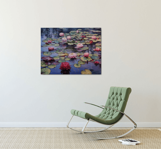 "Lilies on the Pond"