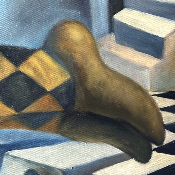 Original Oil Painting The Equilibrist Dream