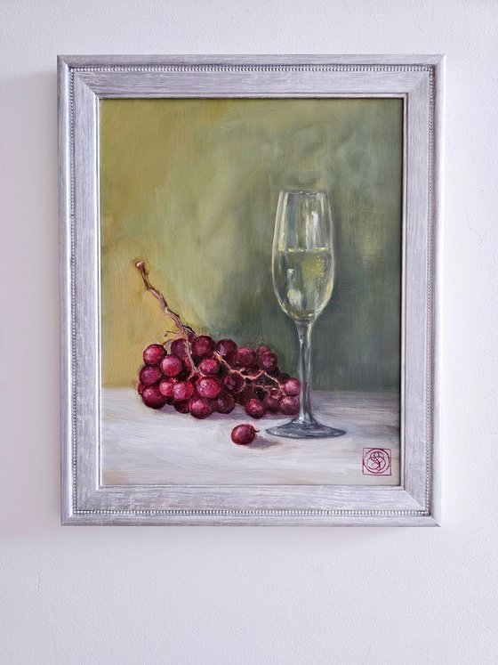 Champagne and Grapes