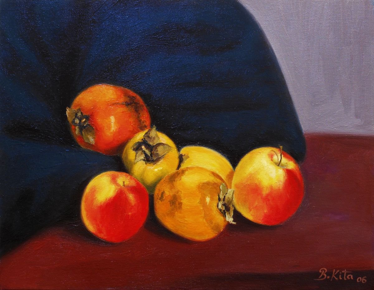 Still Life, Oil on canvas, Painting on canvas, Gift Art, Wall Art, Original Painting by Bledi Kita