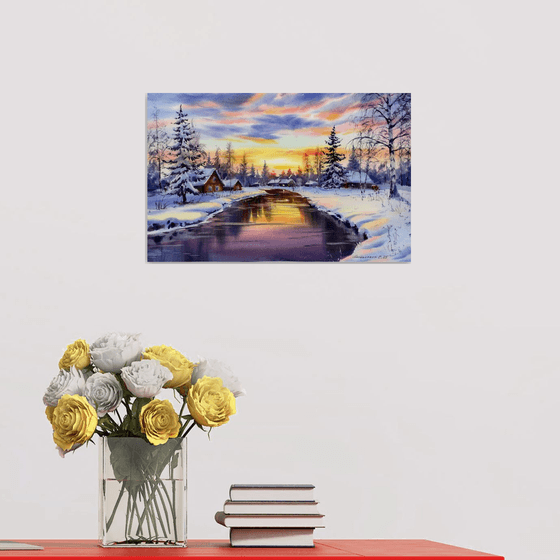 Whispers of Winter Sunset