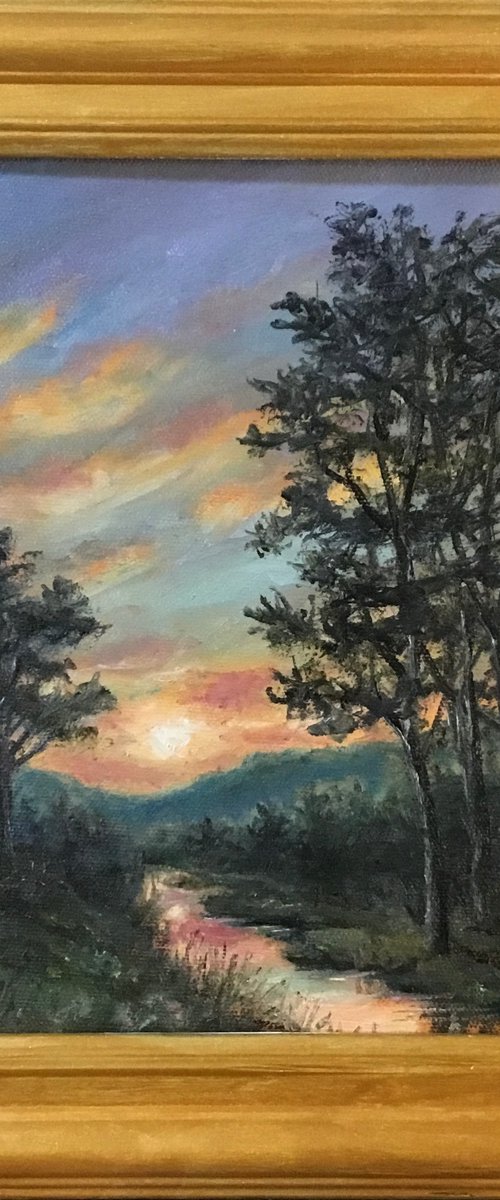 LOOKING WEST AT SUNDOWN by Kathleen McDermott