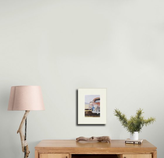 Rust and chrome on an old car