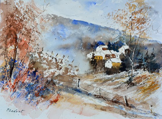 The hills remember-watercolor