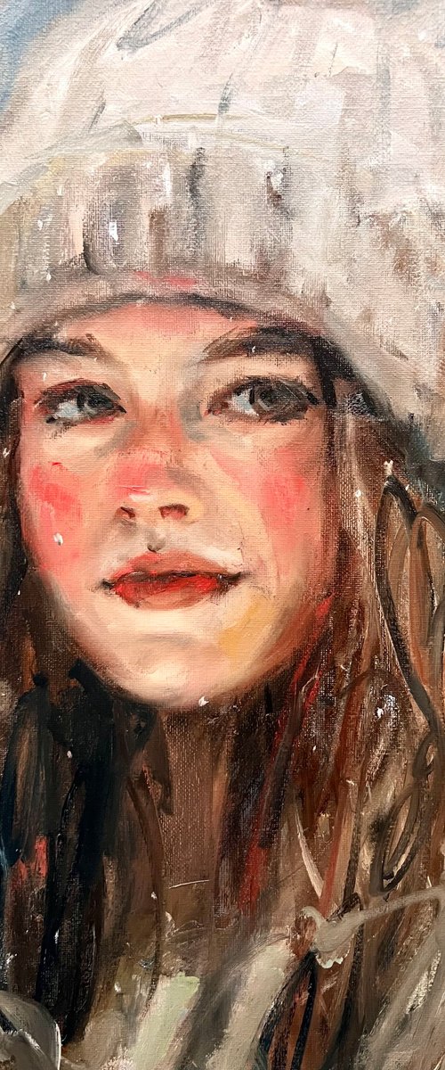 Winter portrait by Liubou Sas
