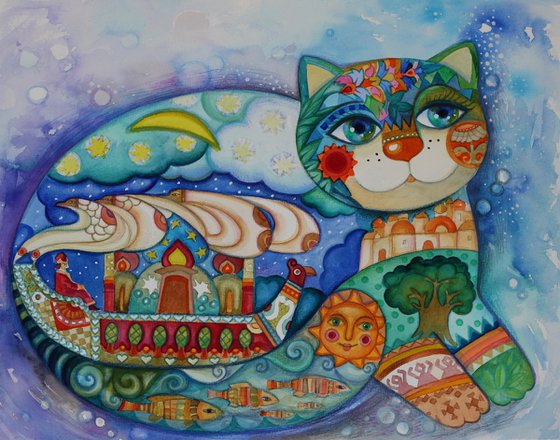 Guardian Cat of Slavic Legends