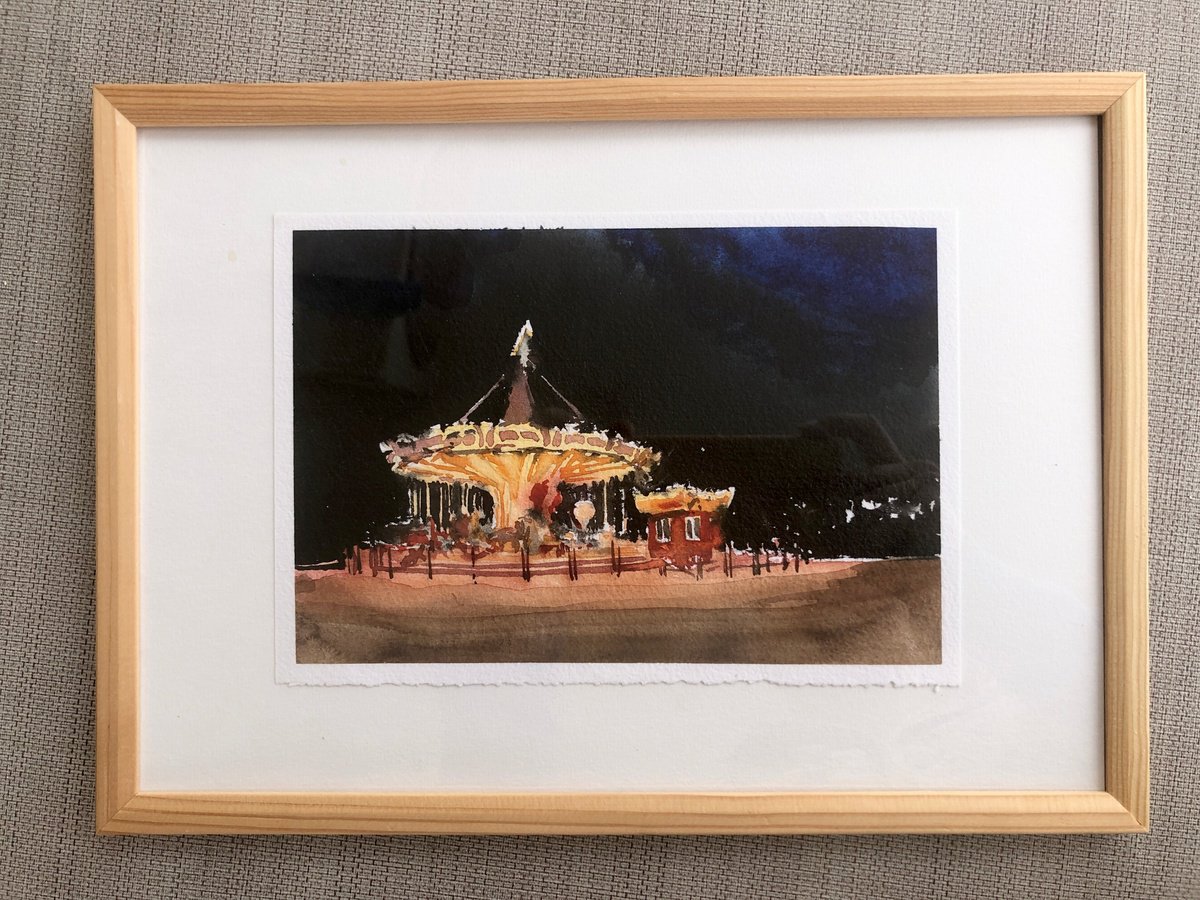 Impressionistic Cityscapes Watercolour By Olga Beloborodova, 12 X 8", Sketch 12, Original Artwork