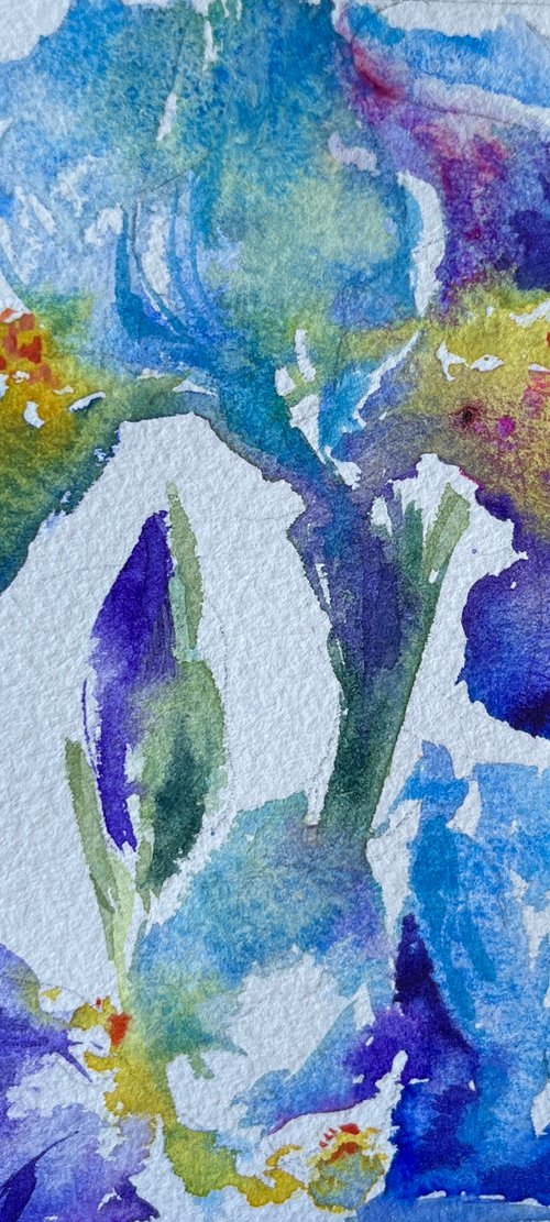 Irises #4 by Larissa Rogacheva