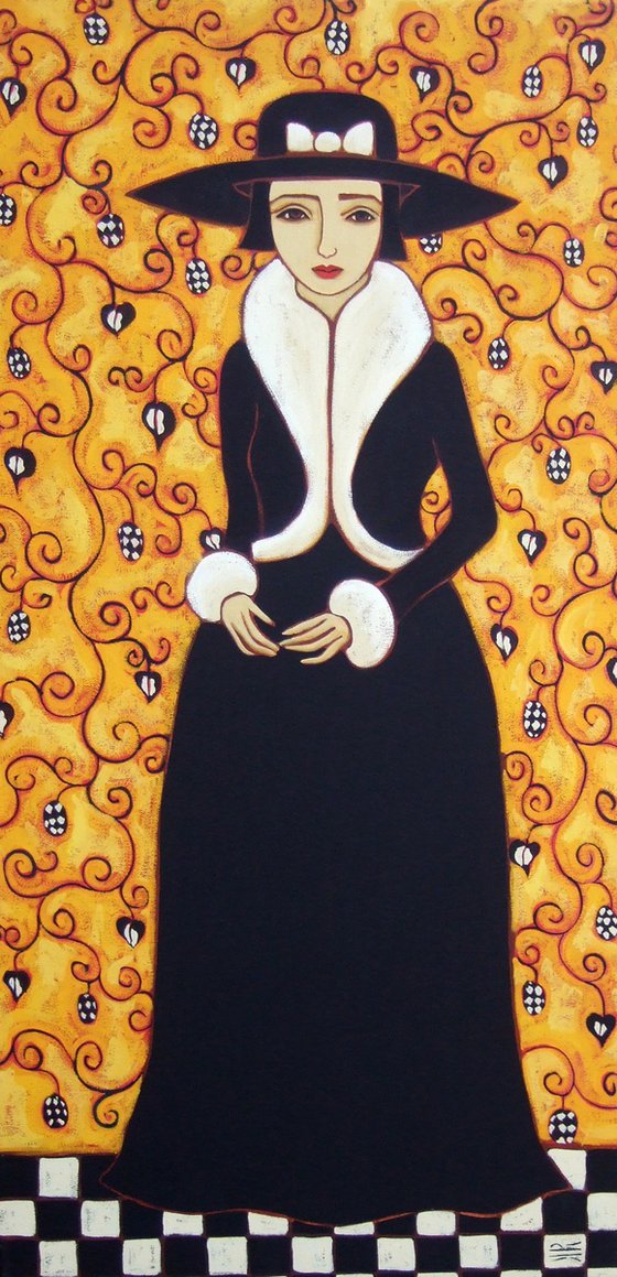 Viennese Gown with Checks
