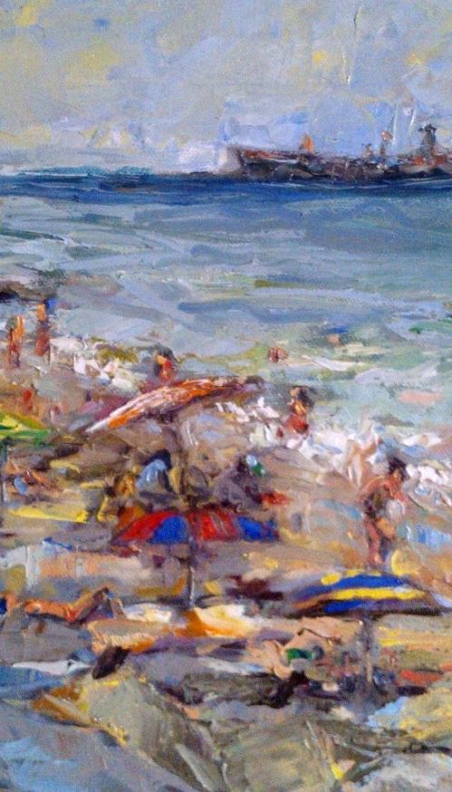 the beach next to the shipwreck by Sebastian Beianu