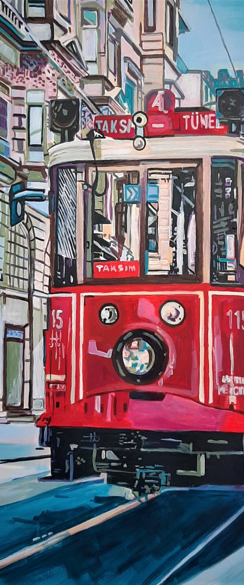 Down the street / 100 x 70 cm by Alexandra Djokic