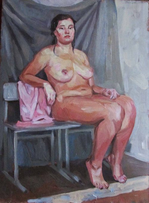 Nude female model by Kateryna Bortsova
