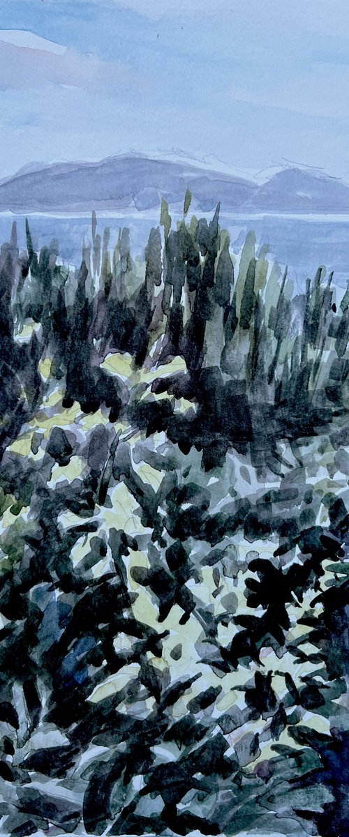Kefalonia view III by Louise Gillard