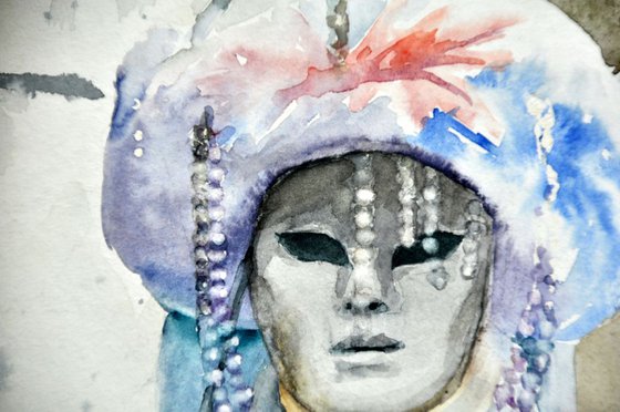 CARNEVALE 1 original watercolor