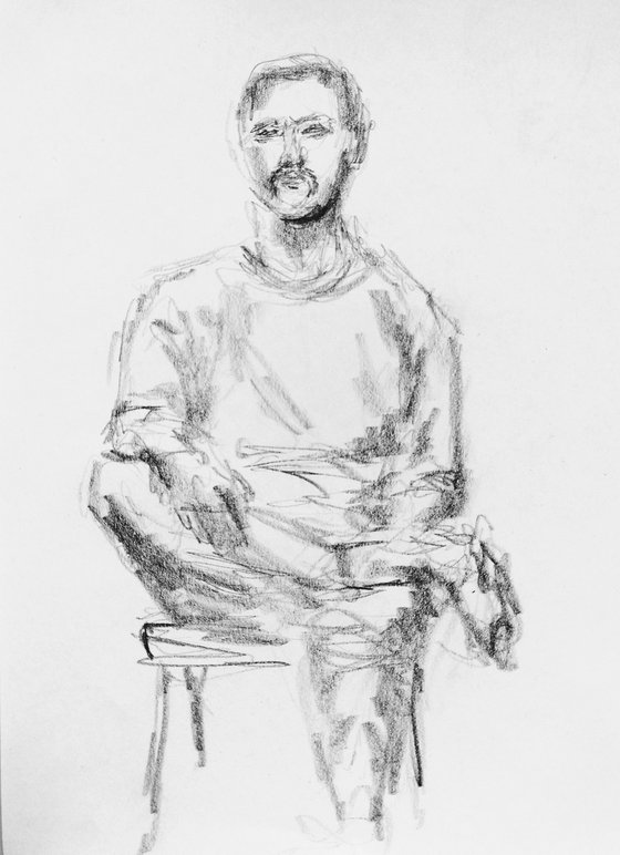 Sketch for a portrait.