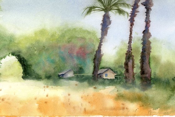 Landscape with palms