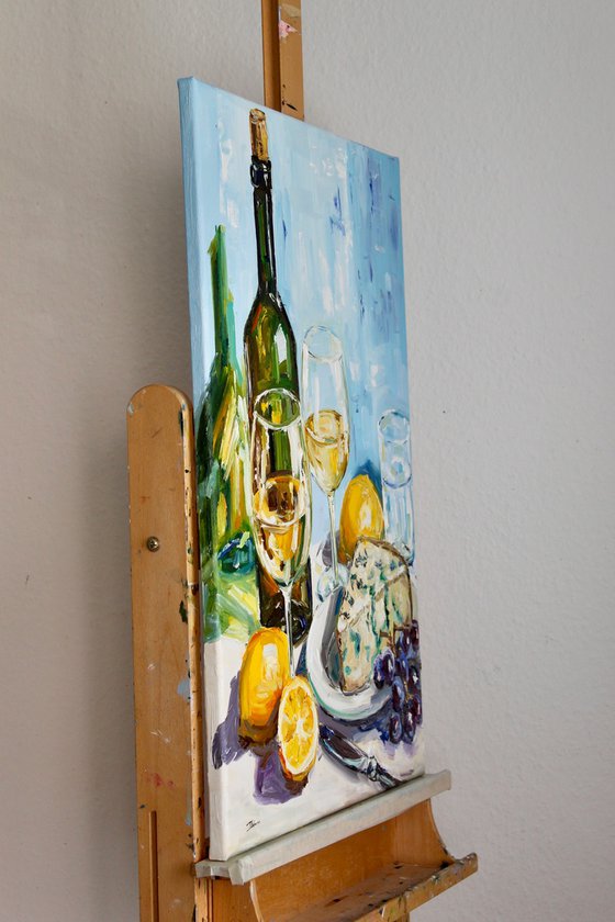 White Wine and Blue Cheese