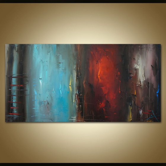 Sea illussions, Abstract painting, Large Painting