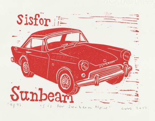 S is for Sunbeam Alpine by Caroline Nuttall-Smith