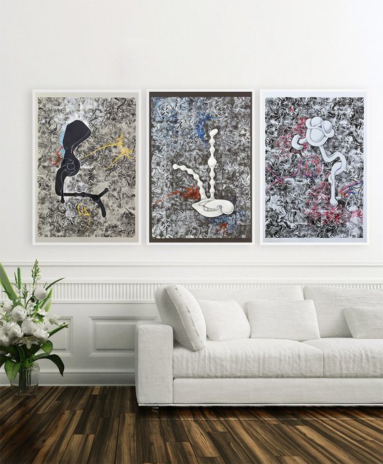 Transcendent Shapes Triptych