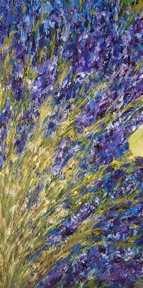 Lemongrass butterfly on a lavender bush by Irena Heinz
