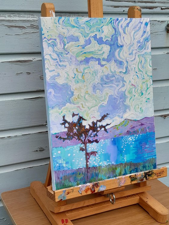 Turquoise Lake and Scruffy Tree