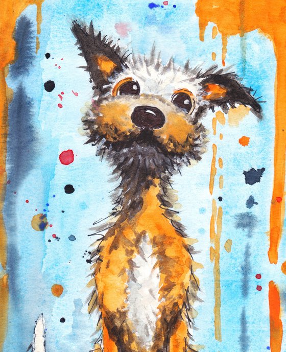 Cute Doggy Dog in Abstract